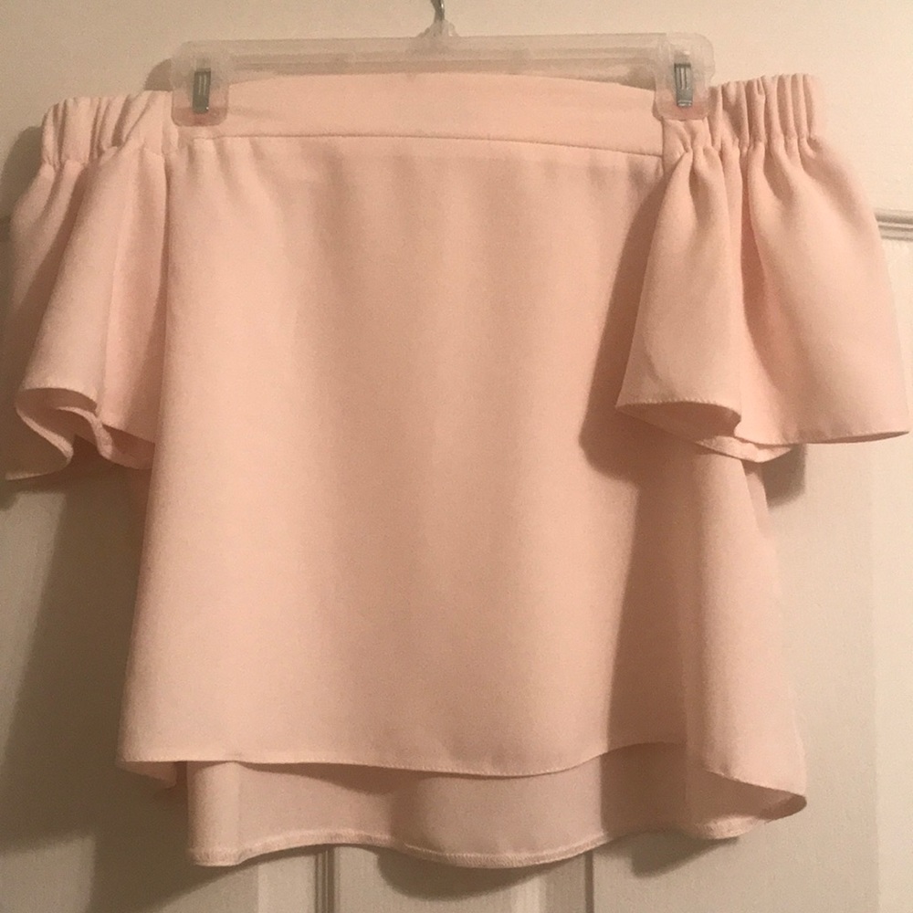 Topshop Off the Shoulder Top